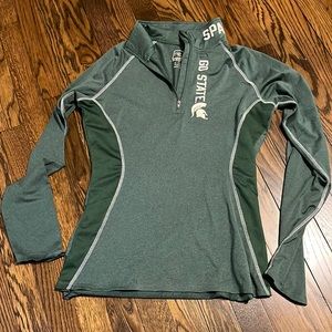 Michigan State half zip